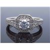 Image 1 : 14KT White Gold 0.60ctw Diamond Ring