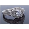 Image 3 : 14KT White Gold 0.60ctw Diamond Ring
