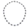 14KT White Gold 5.30ctw Blue Sapphire and Diamond Necklace