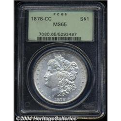 1878-CC $1 MS65 PCGS.