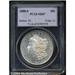 1880-S $1 MS67 PCGS.