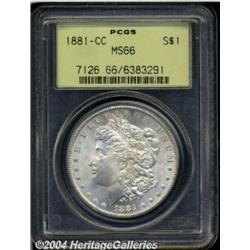 1881-CC $1 MS66 PCGS.
