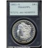Image 1 : 1881-S $1 MS66 Deep Mirror Prooflike PCGS.
