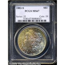 1882-S $1 MS67 PCGS.