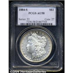 1884-S $1 AU58 PCGS.