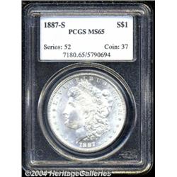 1887-S $1 MS65 PCGS.
