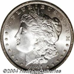1891 $1 MS65 NGC.