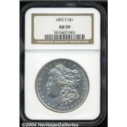 1892-S $1 AU50 NGC.
