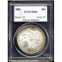 1893 $1 MS64 PCGS.