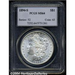 1894-S $1 MS64 PCGS.