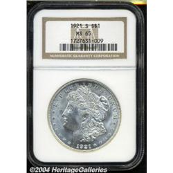 1921-S $1 MS65 NGC.
