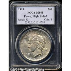 1921 $1 MS65 PCGS.
