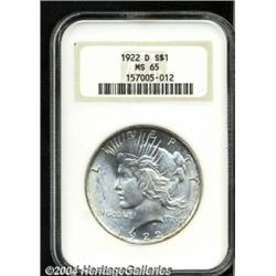 1922-D $1 MS65 NGC.