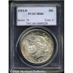 1923-D $1 MS66 PCGS.