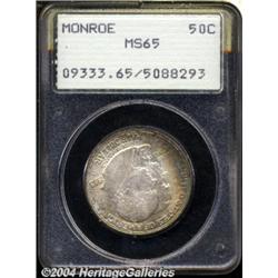 1923-S 50C Monroe MS65 PCGS.