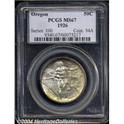 1926 50C Oregon MS67 PCGS.