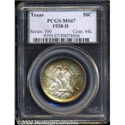 1938-D 50C Texas MS67 PCGS.