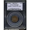 Image 1 : Undated 1C Indian Cent--Struck 35% Off Cent--MS62 Brown PCGS.