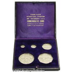 Presentation Case for a Five Piece Panama-Pacific Set.