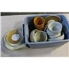 Image 1 : YELLOW CRATE OF PLATES AND PLATTERS