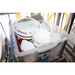 TOTE OF EASTERN DISHES AND BOWLS