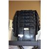 Image 1 : FIVE BLACK TOTES WITH BUILT IN LIDS