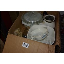 FOD GUN AND WHITE DISHES