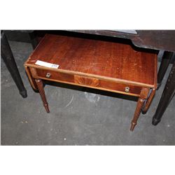 SMALL CARVED VINTAGE DROPLEAF COFFEE TABLE
