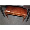 Image 1 : SMALL CARVED VINTAGE DROPLEAF COFFEE TABLE