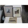 Image 1 : THREE SMALL ANTIQUE ENGRAVINGS