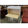 Image 2 : WHITE AND MAPLE DROPFRONT DESK