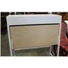 Image 3 : WHITE AND MAPLE DROPFRONT DESK