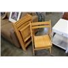 Image 1 : FOUR FOLDING CHAIRS