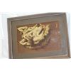 Image 2 : VELVET DEER PRINT COPPER COWBOY PLAQUE AND SMOKEY DOG PRINT