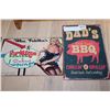 Image 1 : TWO 8 INCH BY 12 INCH TIN SIGNS