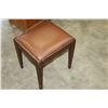 Image 1 : LEATHER SEAT STORAGE VANITY STOOL