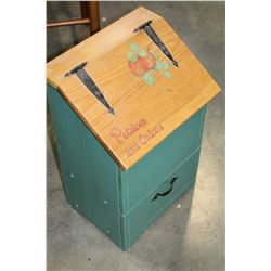 PAINTED VEGETABLE STORAGE BOX