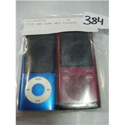 IPOD AND SONY MP3 PLAYERS