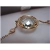 Image 2 : 10 TO 14KT YELLOW GOLD GENUINE GREEN AMETHYST AND WHITE SAPPHIRE BRACELET WITH APPRAISEL $1600.00