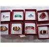 Image 1 : LOT OF EIGHT DINNER RINGS