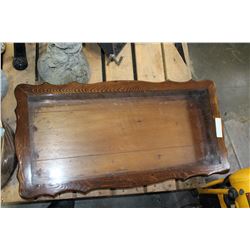OAK DISPLAY CASE