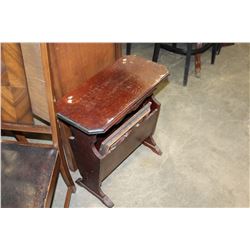 MAGAZINE ENDTABLE AND NO SMOKING SIGN