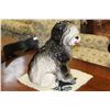 Image 1 : LARGE BLACK DOG FIGURE ABD SHAGGY DOG FIGURE