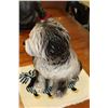 Image 2 : LARGE BLACK DOG FIGURE ABD SHAGGY DOG FIGURE