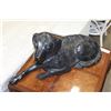 Image 3 : LARGE BLACK DOG FIGURE ABD SHAGGY DOG FIGURE