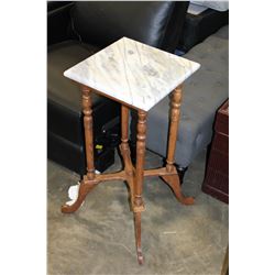 OAK AND MARBLE STAND