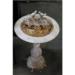 METAL BIRD BATH