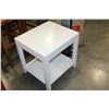 Image 1 : NEW HOME ELEGANCE ROUND 1 DRAWER ENDTABLE, WHITE