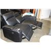 Image 2 : NEW HOME ELEGANCE DOUBLE POWER RECLINING THEATRE LOVESEAT WITH CONSOLES, RETAIL $999