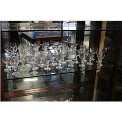 LOT OF WINE GLASSES